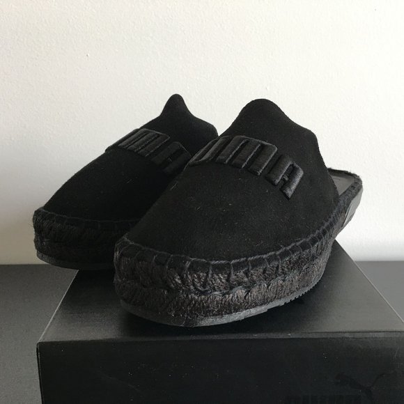 Fenty x PUMA Espadrille 367685 01 "Triple Black" Sz 5.5 NEW - Picture 1 of 6